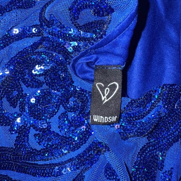 Aitana Lace-Up Bodycon Sequin Mini Dress by Windsor Sz Small - Picture 6 of 7